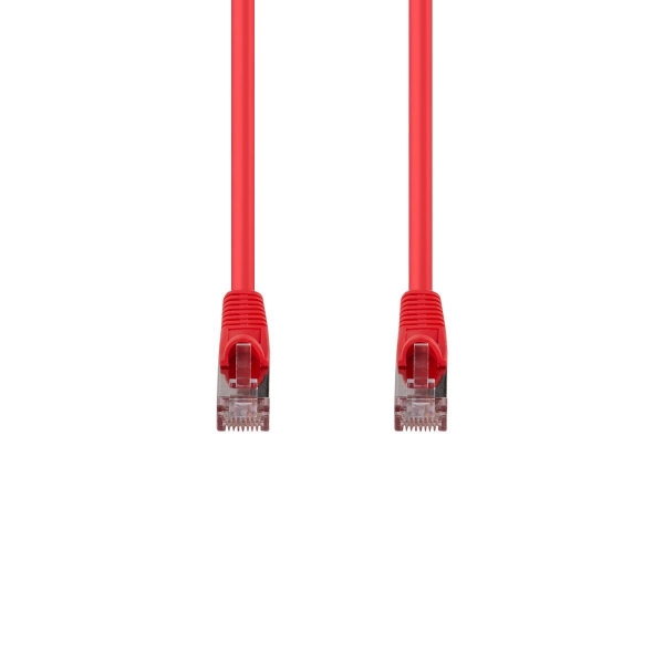 Picture of 3m Cat6A S/FTP Red 10G Patch Lead 26AWG 500MHz Shielded Plug. Cat6 Augmented