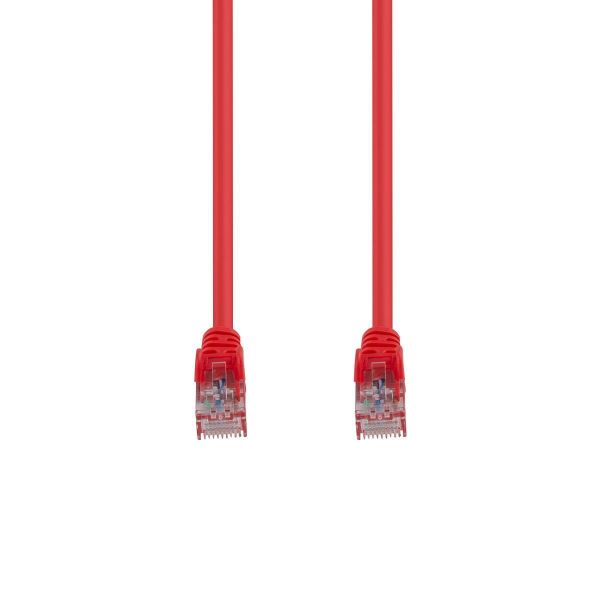 Picture of 0.5m Cat6 Red UTP Patch Lead T568A 250MHZ 24AWG Unshielded Plug.