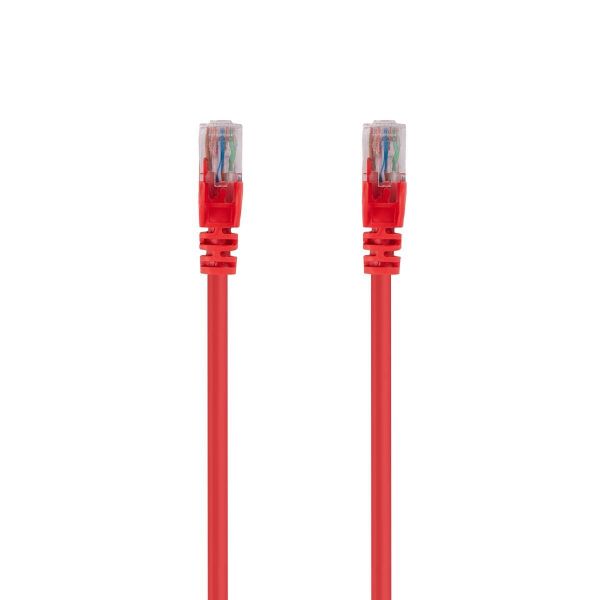 Picture of 7.5m Cat6 Red UTP Patch Lead T568A 250MHZ 24AWG Unshielded Plug.