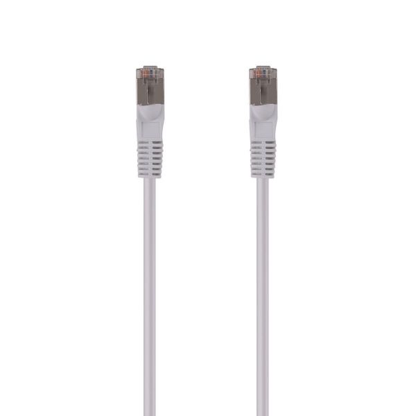 Picture of 1m Cat6A S/FTP White 10G Patch Lead 26AWG 500MHz Shielded Plug. Cat6 Augmented