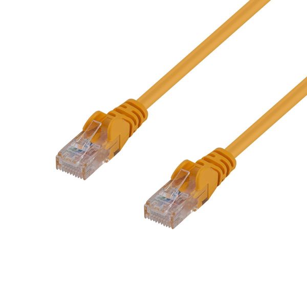 Picture of 0.5m Cat6 Yellow UTP Patch Lead T568A 250MHZ 24AWG Unshielded Plug.