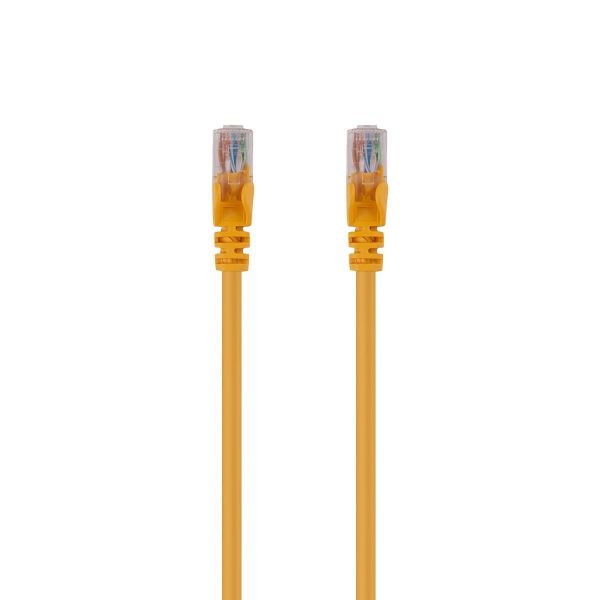 Picture of 15m Cat6 Yellow UTP Patch Lead T568A 250MHZ 24AWG Unshielded Plug.