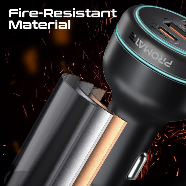 Picture of 230W RapidCharge Car Charger w/ Dual PD & QC Ports. 140W & 45W PD for Notebooks