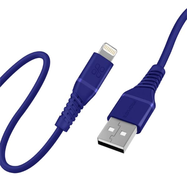 Picture of 1.2m MFI Certified USB-A to Lightning Data & Charge Cable Blue