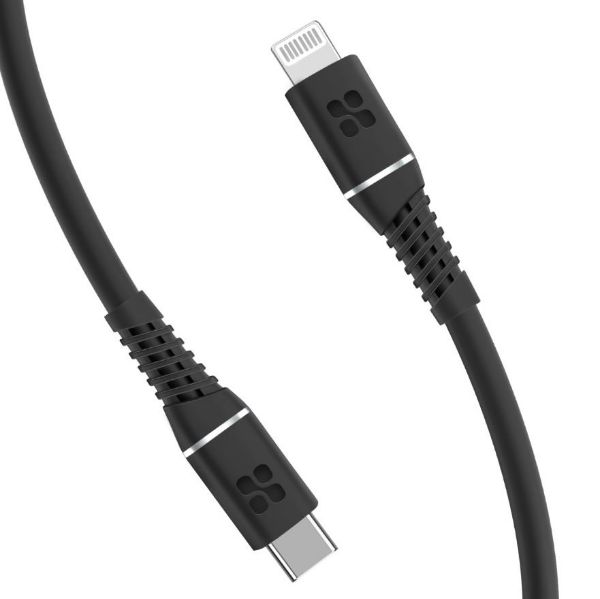 Picture of 1.2m 20w MFi USB-C to Lightning Data & Charge Cable Black