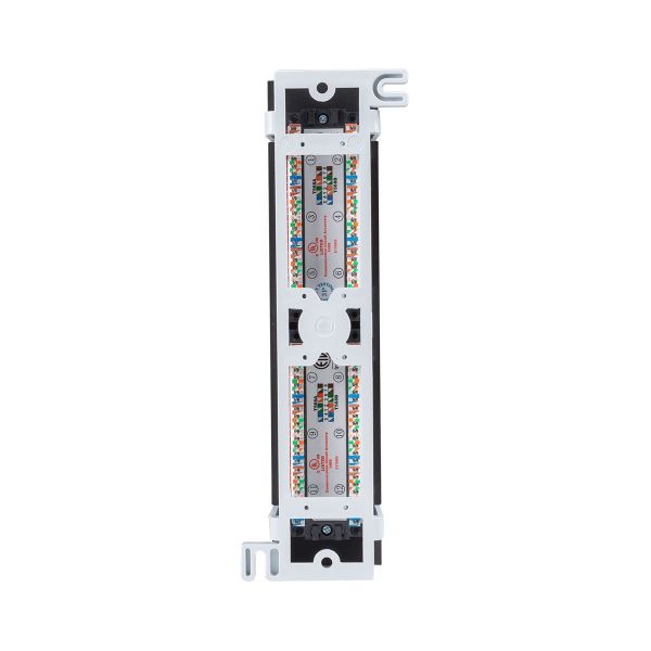 Picture of Mini 1U RJ45 12 Port Patch Panel Cat6 T568A & T568B Wire Dims: L 254mm W 60mm D 40mm