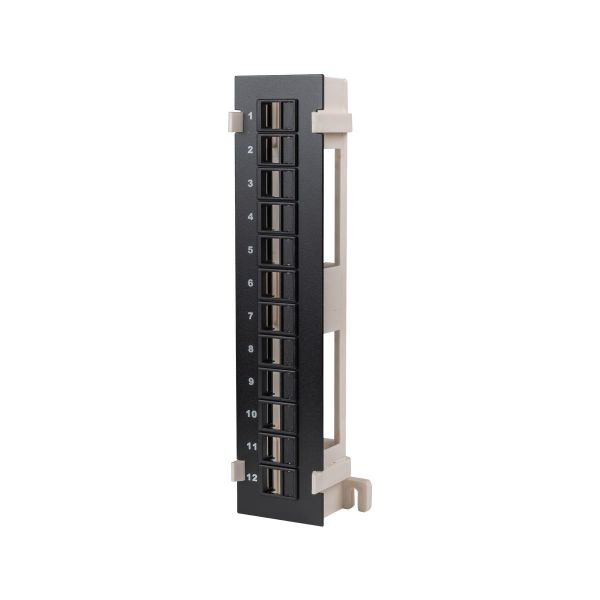Picture of Mini 1U 12 Port Unloaded Wall Mountable Keystone Patch Panel