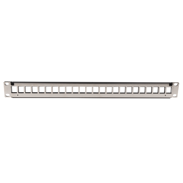 Picture of Horizontal 19'' 1RU Unloaded 24 Port UTP Patch Panel RoHS Numbered 1-24
