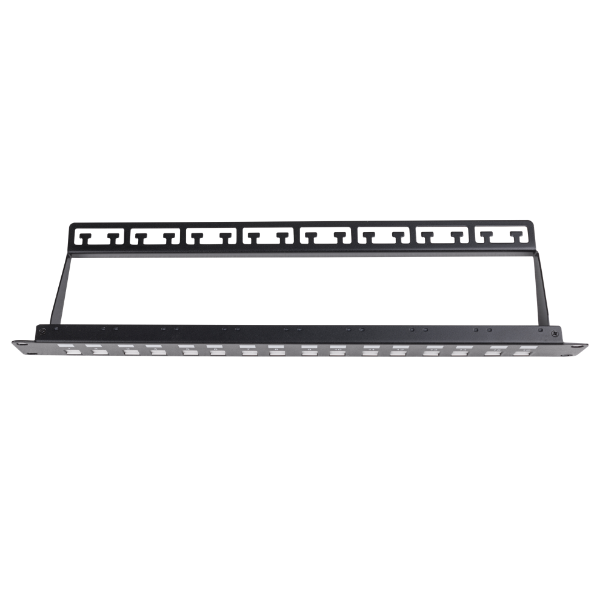 Picture of 16 Port Unloaded Patch Panel Shuttered Keystone Inserts 1RU
