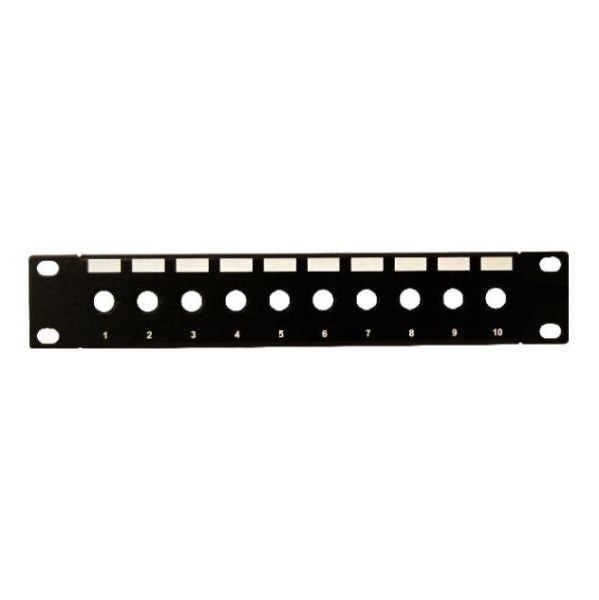 Picture of 10'' 10 Port Unloaded F-Connector Patch Panel for 10'' Cabinet R10 series