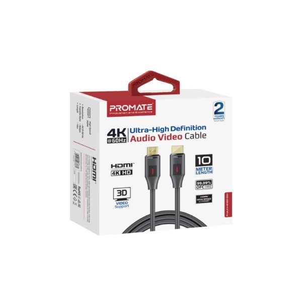 Picture of 10m Ultra-High Definition (UHD) HDMI Cable. Supports 4K@60Hz (4096x2160).