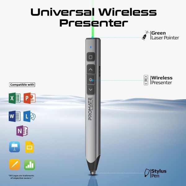 Picture of UniverIntuitive Laser Pointer w/ Built-in Stylus Pen 220mAh Built-in Battery 10m