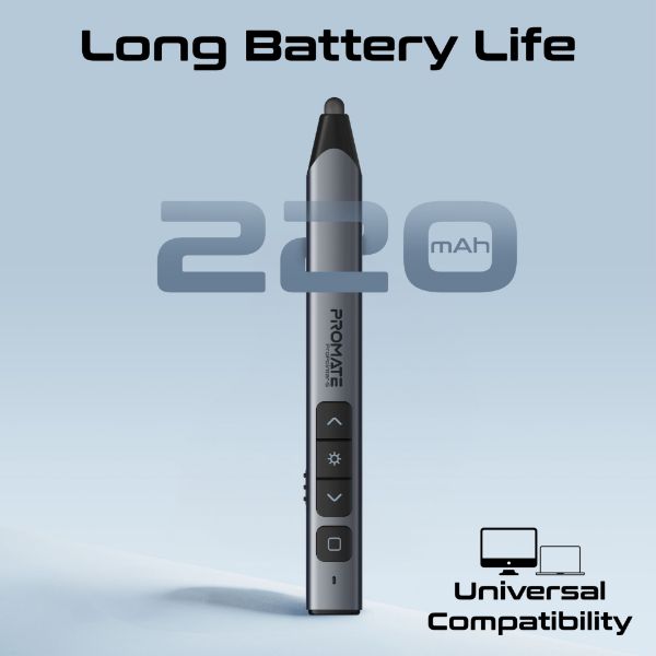 Picture of UniverIntuitive Laser Pointer w/ Built-in Stylus Pen 220mAh Built-in Battery 10m