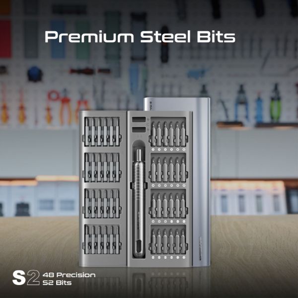 Picture of 51-Pieces Premium Steel DIY Pocket Size Screwdriver Kit. Pop-up Case. 48pcs