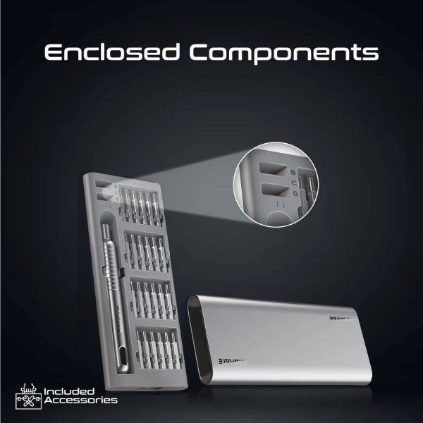 Picture of 51-Pieces Premium Steel DIY Pocket Size Screwdriver Kit. Pop-up Case. 48pcs