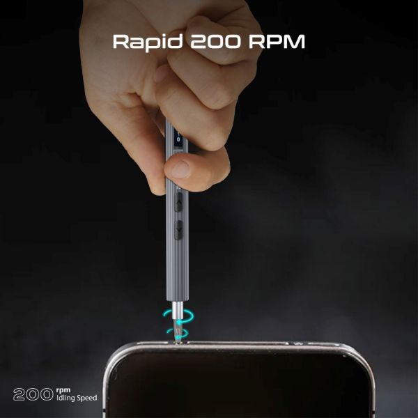 Picture of 62-Pieces Cordless Electric DIY Pocket ScrewDriver Kit w/ LED Fill Light. 200RPM