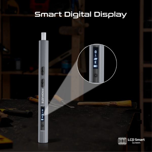 Picture of 62-Pieces Cordless Electric DIY Pocket ScrewDriver Kit w/ LED Fill Light. 200RPM