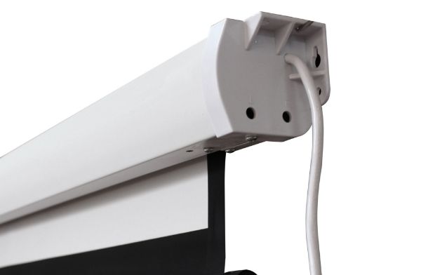 Picture of 135'' Electric Projector Screen w/ Remote Fiberglass Matte White Fabric. 16:9