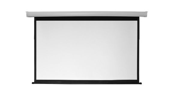 Picture of 135'' Electric Projector Screen w/ Remote Fiberglass Matte White Fabric. 16:9