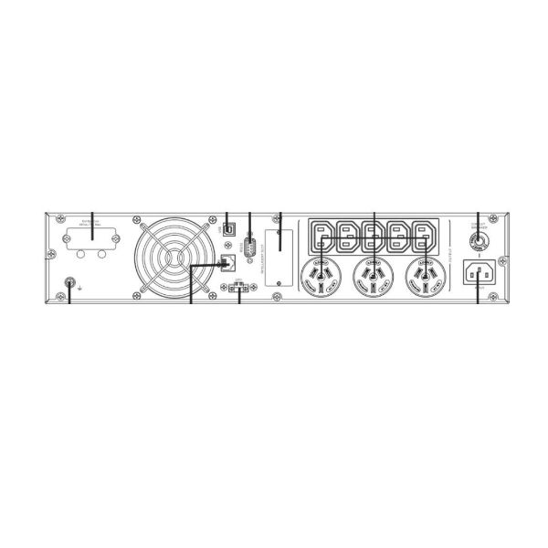 Picture of Centurion RT LiFeP04 1kVA 0.9kW Lithium-ion Long-Run Online UPS. Includes Rail Kit