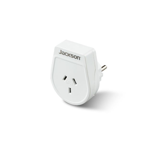 Picture of Slim Outbound Travel Adaptor for use in Europe/Bali 3-Pin NZ/AUS Plugs.
