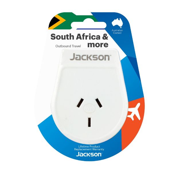 Picture of Slim Outbound Travel Adaptor use in South Africa & Parts of India. 3-Pin