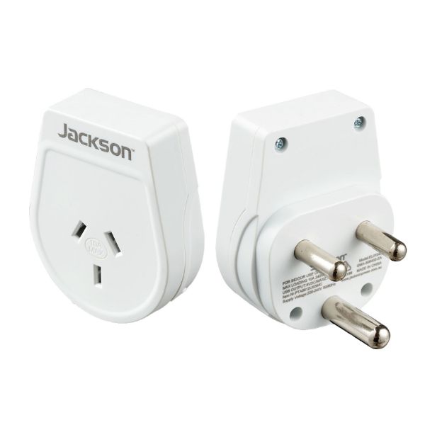 Picture of Slim Outbound Travel Adaptor use in South Africa & Parts of India. 3-Pin