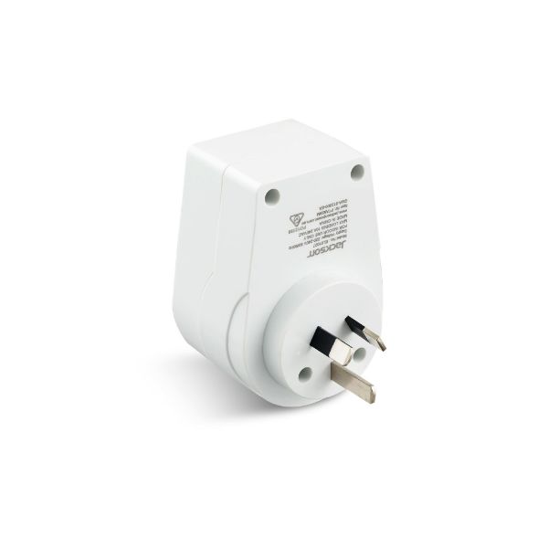 Picture of Slim Inbound Travel Adaptor for use in NZ/AUS. Europe USA & Parts of Asia