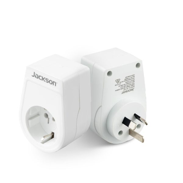 Picture of Slim Inbound Travel Adaptor for use in NZ/AUS. Europe USA & Parts of Asia