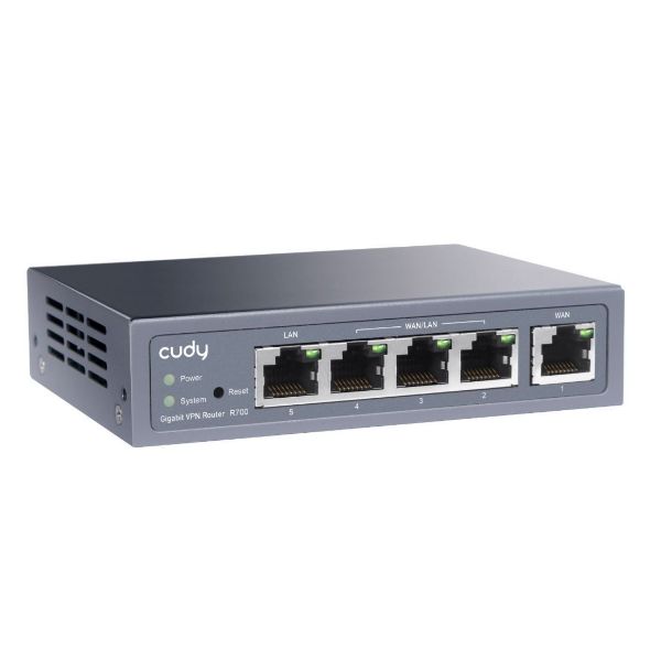 Picture of Powerful Gigabit Multi-WAN VPN Router for Home & Office. 1x GbE WAN 3x GbE WAN/LAN
