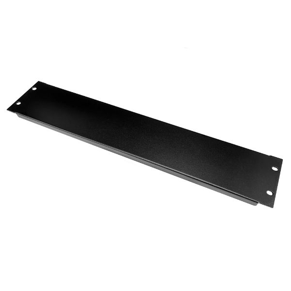 Picture of 2RU 19'' Blanking Panel. Black Includes 4x Cage Nuts