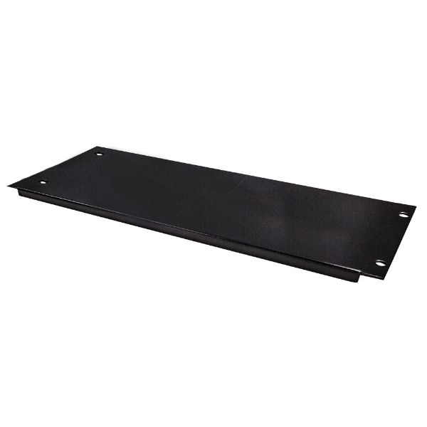Picture of 4RU 19'' Blanking Panel. Black Includes 4x Cage Nuts