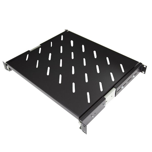 Picture of Sliding Shelf 375mm Deep to fit 600mm Deep Cabinets Max load: 20kg. Black Colour