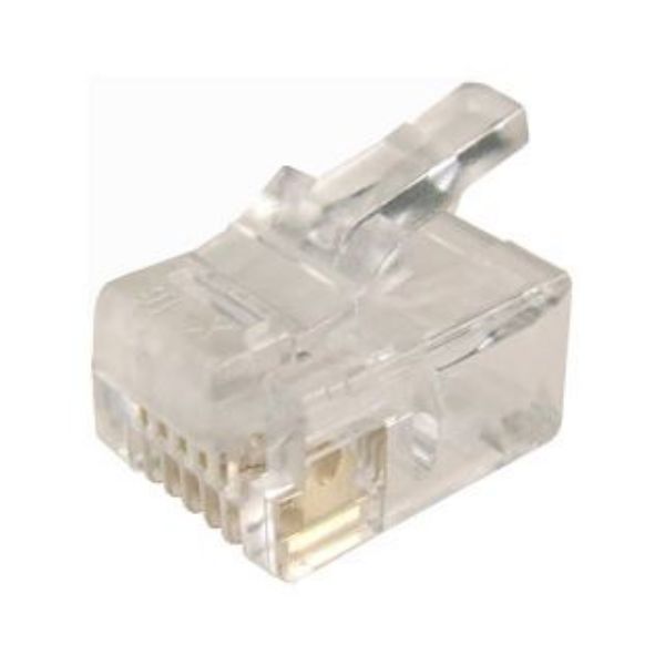Picture of RJ12 Plug 20pc Bag 6P6C Modular Plug 3 micron
