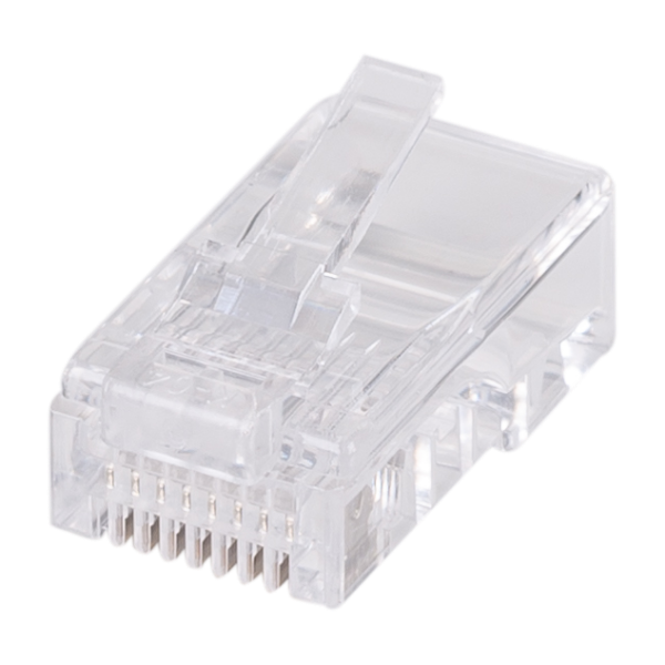 Picture of RJ45 Plug 20pc Bag 8P8C Modular Plug Flat & Standed 50 Micron