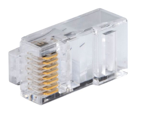 Picture of Cat6/6A UTP RJ45 Plug Solid & Stranded Cable 100 Piece Jar