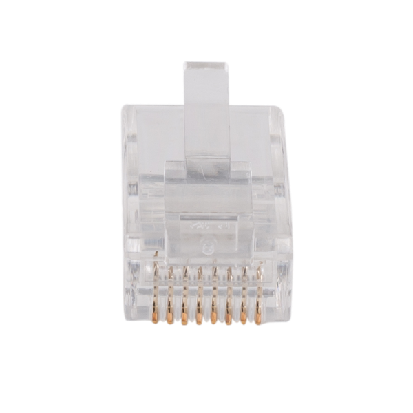 Picture of Cat6 RJ45 Plug 20pc Bag 8P8C 2 Piece Modular Plug 50 Micron for Stranded/Solid Cable