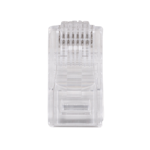 Picture of RJ45 Plug 20pc Bag 8P8C Modular Plug 50 Micron Compatible w/ Stranded & Solid
