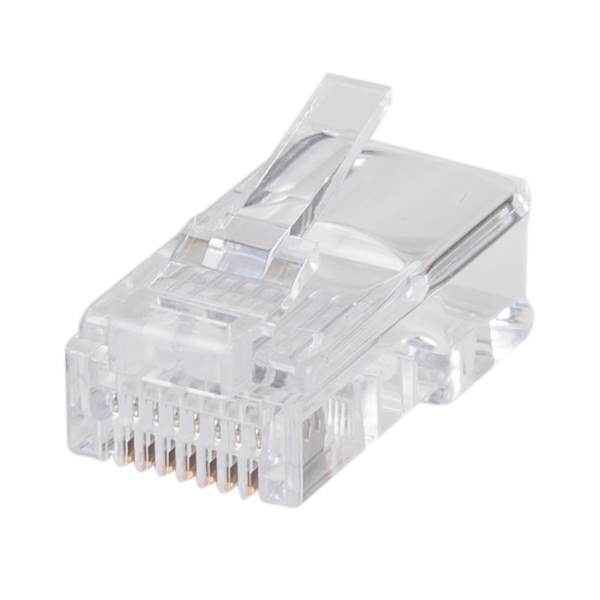 Picture of RJ45 Plug 20pc Bag 8P8C Modular Plug 50 Micron Compatible w/ Stranded & Solid