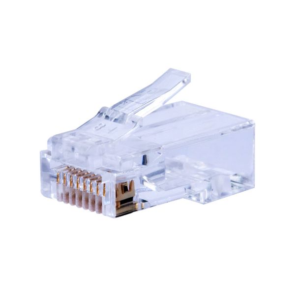 Picture of Cat6 UTP Push Through Plug 20pc Pack for Solid/Stranded Cable Conductor size : 1.05mm