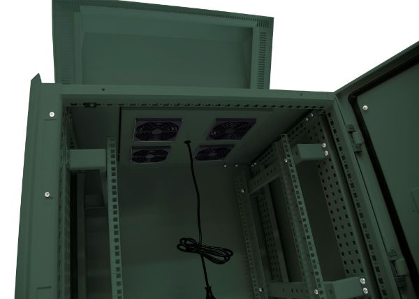 Picture of 18RU Outdoor FreeStanding Cabinet. (800x800x18U) IP45 Rated