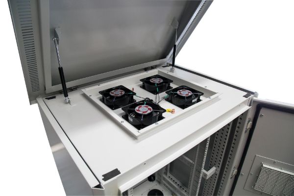 Picture of 18RU Outdoor FreeStanding Cabinet. (800x800x18U) IP45 Rated