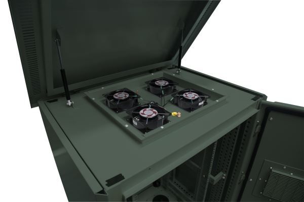 Picture of 24RU Outdoor FreeStanding Cabinet. (800x 600x1375mm) IP45 Rated