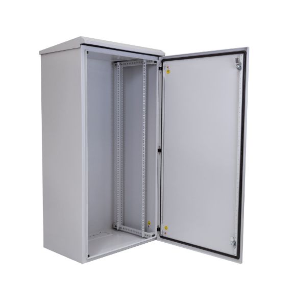 Picture of 24RU Outdoor Wall Mount Cabinet 611x425x1190mm (WxDxH) IP65 Rated Lockable Front Door