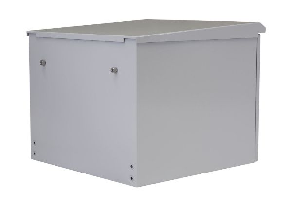 Picture of 9RU Outdoor Wall Mount Cabinet External Dims 611x425x515 IP65 Rated Lockable Front Door
