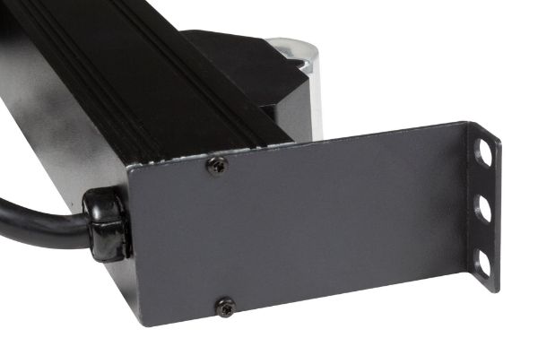 Picture of 10 Outlet Horizontal Power Rail (8x 10A IEC C13 & 2x 16A IEC C19). 6KA C-Curve Circuit