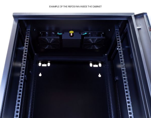 Picture of 18RU UniverSwing Wall Mount Cabinet. Removable RM supplied Left & Right Hinges