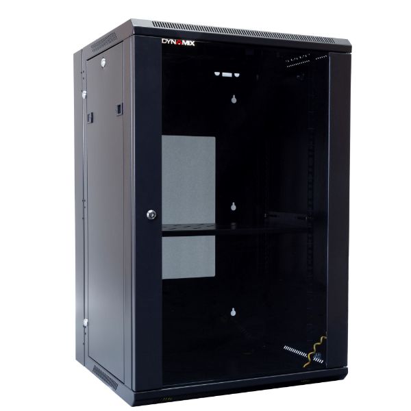 Picture of 18RU UniverSwing Wall Mount Cabinet. Removable RM supplied Left & Right Hinges