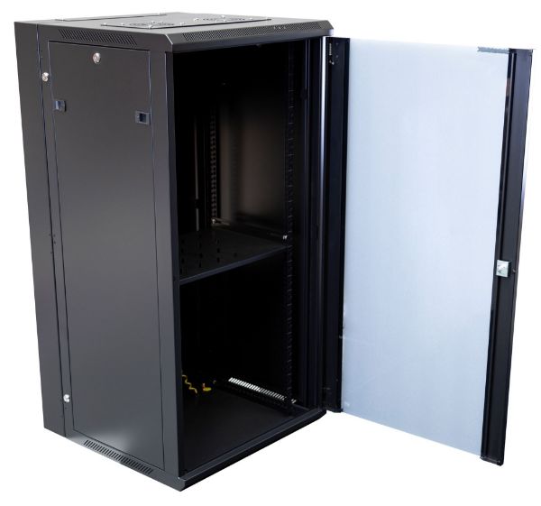 Picture of 24RU UniverSwing Wall Mount Cabinet. Rackmount supplied Left & Right Hinges