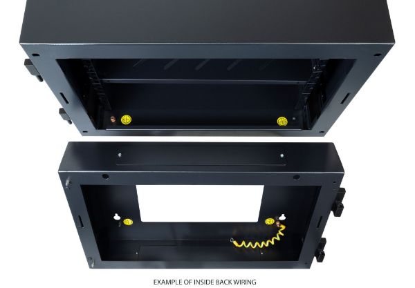 Picture of 24RU 600mm Deep Universal Swing Wall Mount Cabinet. Backmount (600 x 600 x 1167mm)